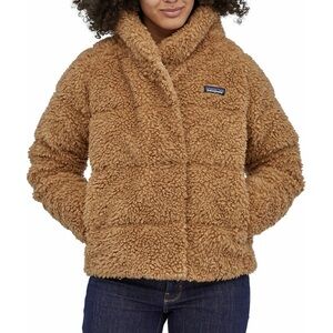 Patagonia Tan Sherpa Puffer Jacket